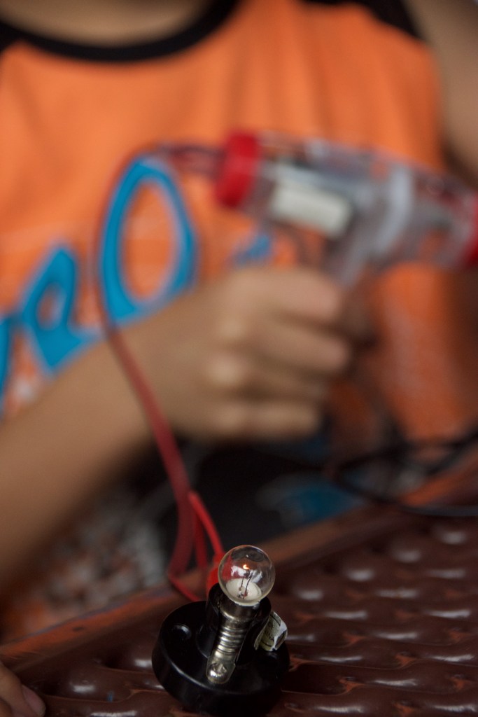 Electricity and light, even in the rain